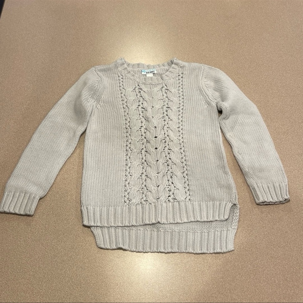Old Navy girls Cable Knit Sweater size small